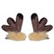 Party Central Club Pack of 24 Brown Antler Christmas Hair Clip Costume Accessories - One Size